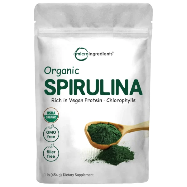 Organic Spirulina Powder, 1 Pound